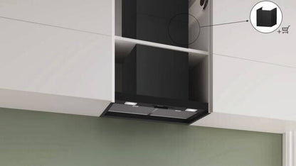 Bosch Serie 2 DBB63BC60 afzuigkap Inbouw Zwart 384 m³/uur