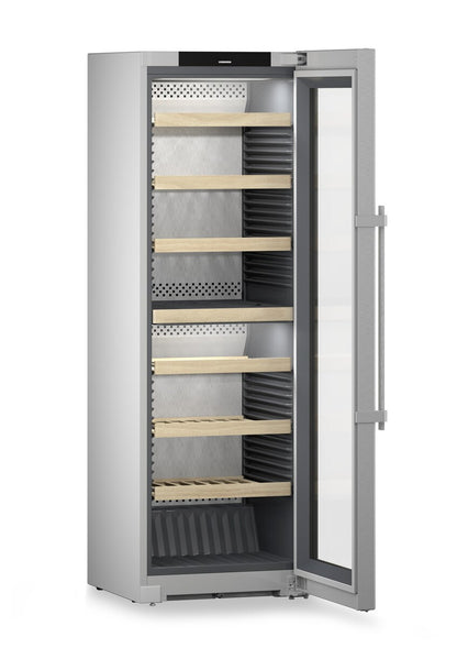 Liebherr WPsd 5252 Thermo-elektrische wijnkoeler Vrijstaand Zilver 155 fles(sen)