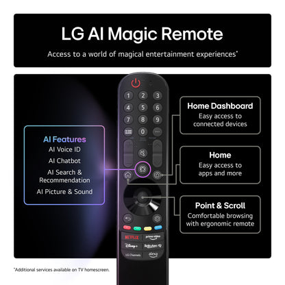 LG OLED evo AI OLED65M59LA.AEK 165,1 cm (65") 4K Ultra HD Smart TV Wifi Metallic