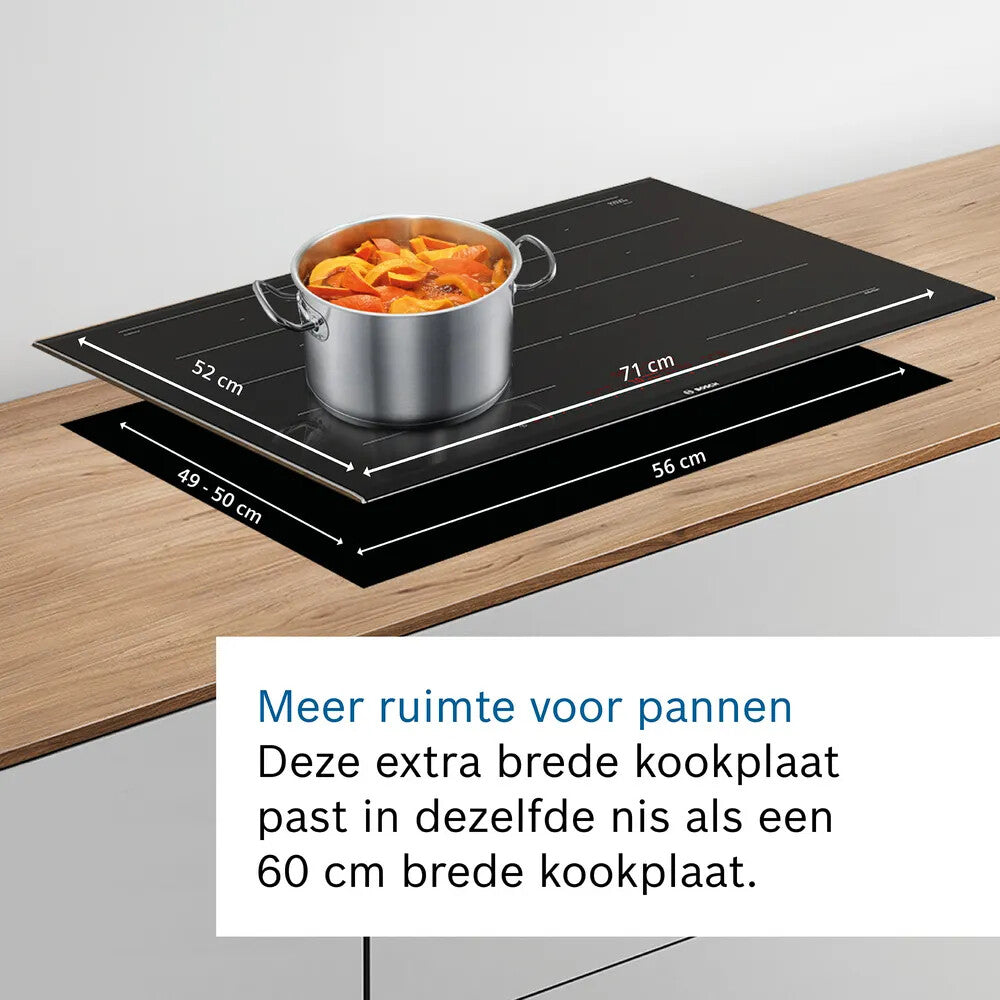 Bosch Serie 6 PVS731HC1M kookplaat Zwart Ingebouwd 70 cm Inductiekookplaat zones 4 zone(s)