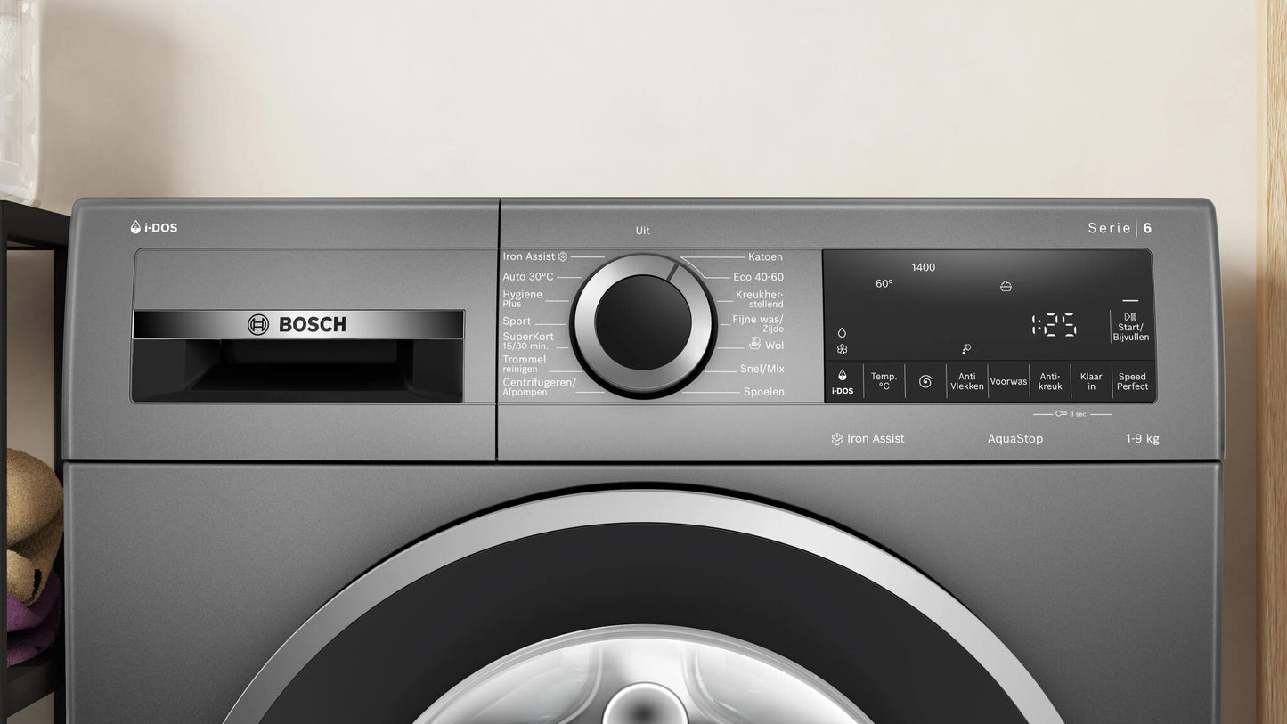 Bosch Serie 6 WGG244FINL wasmachine Voorlader 9 kg 1351 RPM Grijs