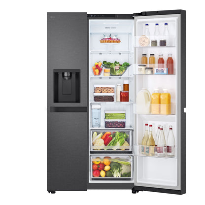 LG GSLC41EPPE amerikaanse koelkast Vrijstaand 641 l Zwart