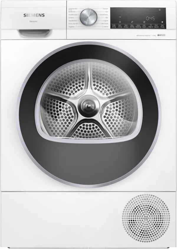 Siemens iQ500 WQ45G2D5NL wasdroger Vrijstaand Voorlader 9 kg Wit