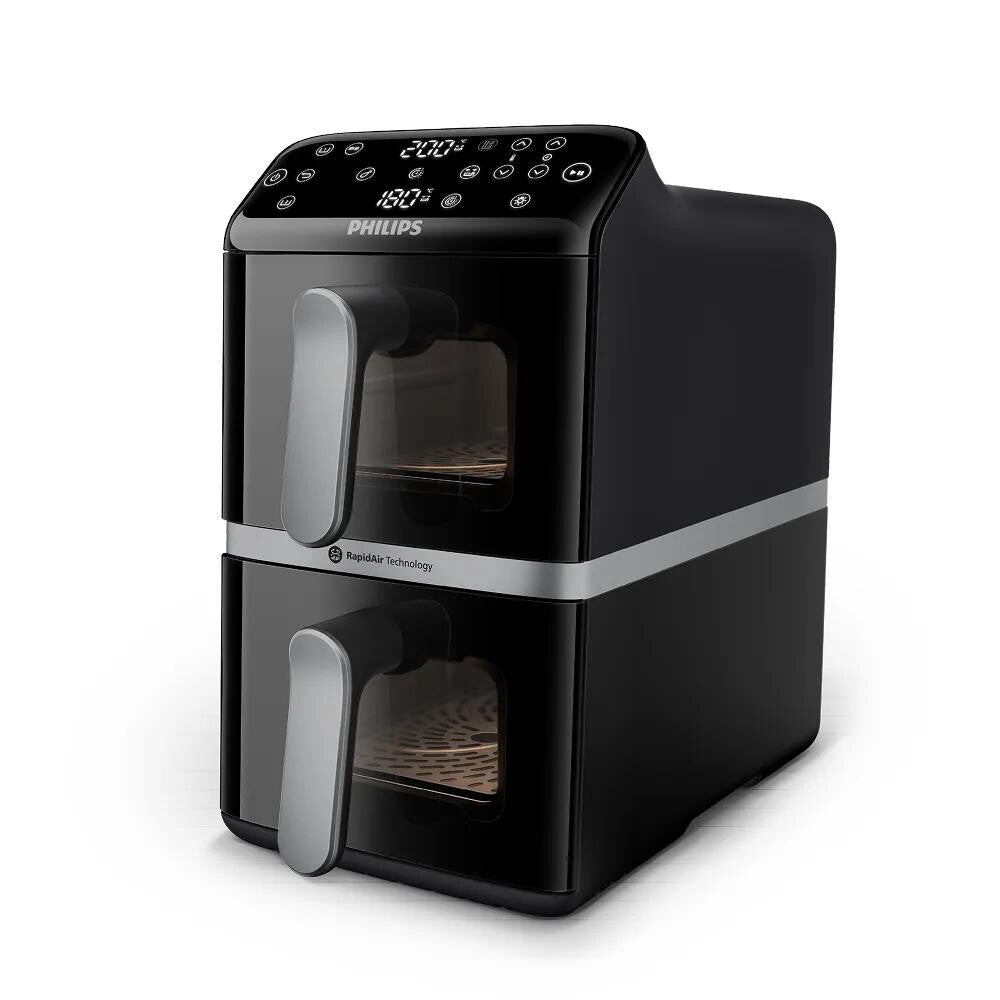 Philips 4000 series Gestapelde Airfryer met twee manden uit de 4000-serie