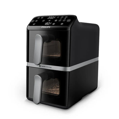 Philips 4000 series Gestapelde Airfryer met twee manden uit de 4000-serie