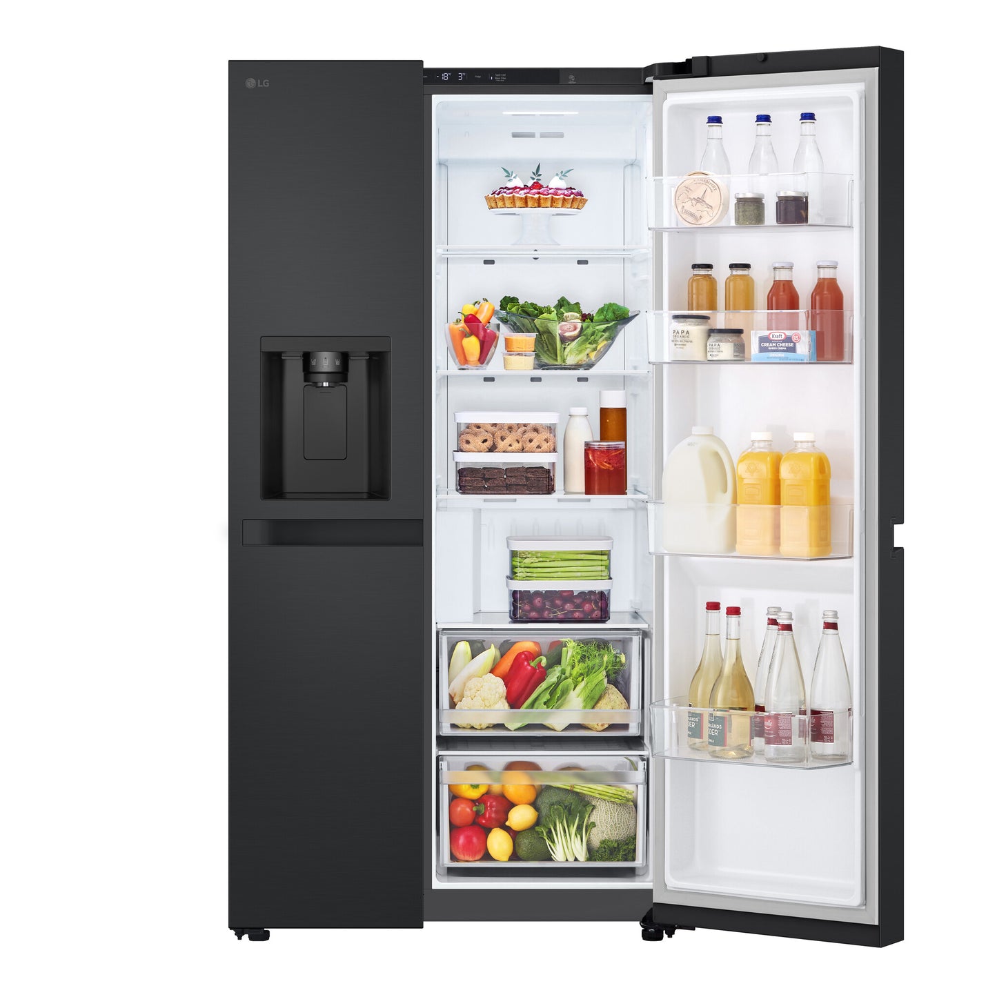 LG GSLC40EPPE amerikaanse koelkast Vrijstaand 638 l Zwart