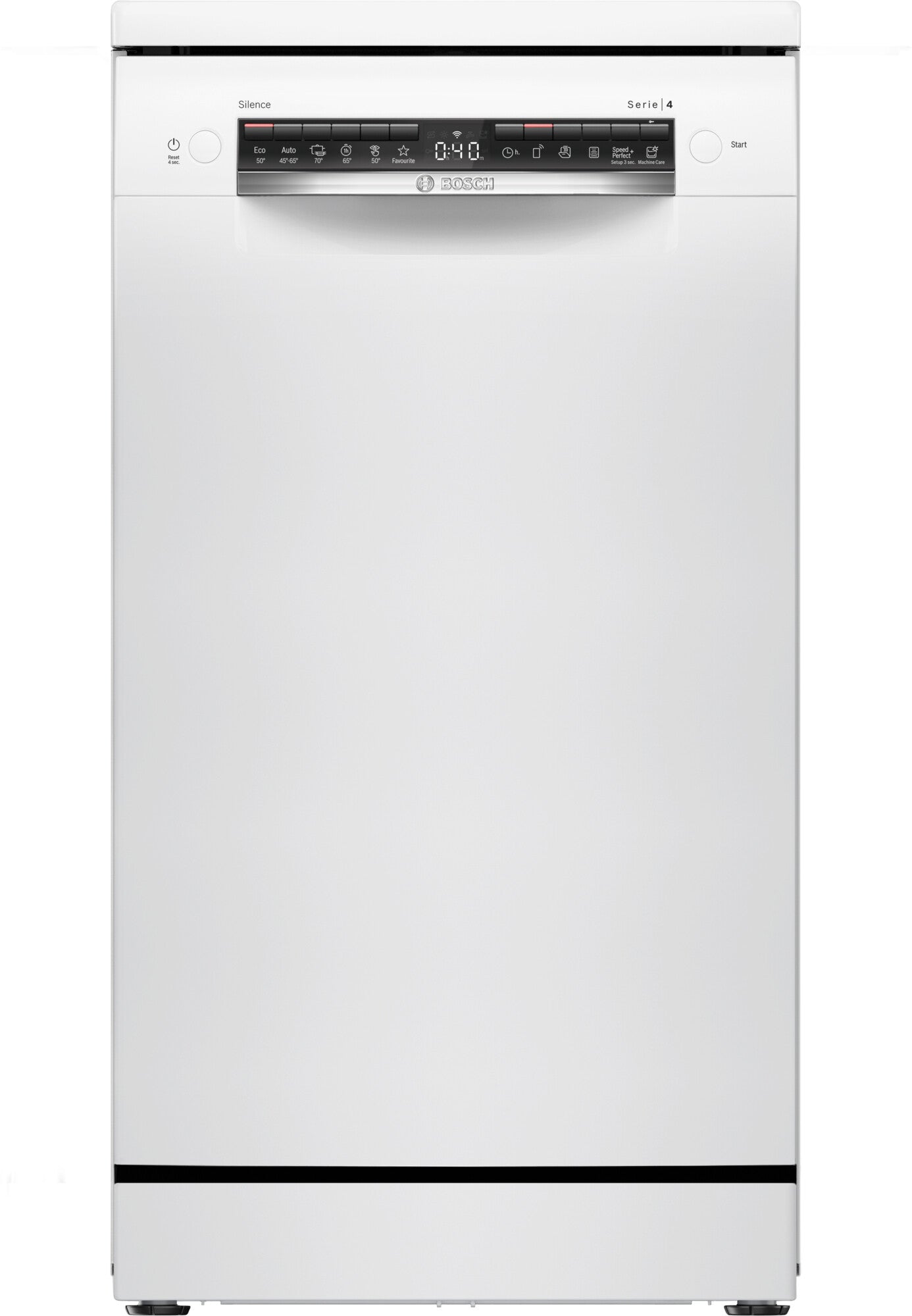 Bosch Serie 4 , Vrijstaande vaatwasser, 45 cm, Wit, SPS4EMW61E