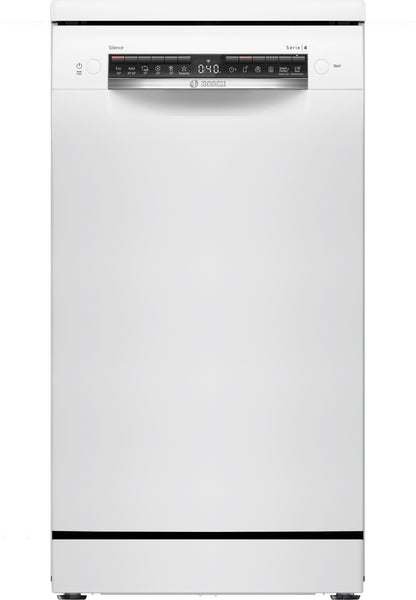 Bosch Serie 4 , Vrijstaande vaatwasser, 45 cm, Wit, SPS4EMW61E