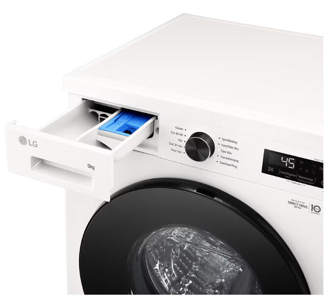LG F4X1009NWB wasmachine Voorlader 9 kg 1310 RPM Wit