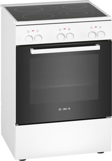 Bosch HKA090220 fornuis Vrijstaand fornuis Electrisch Keramisch Wit