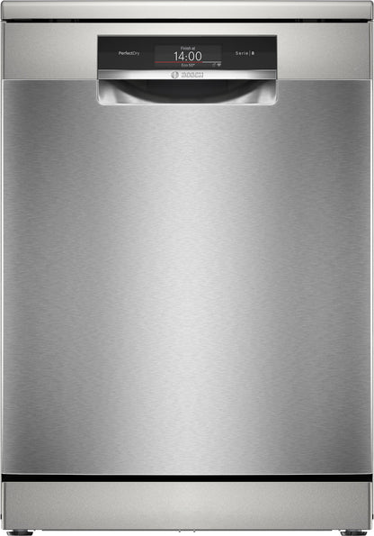 Bosch Serie 8 , Vrijstaande vaatwasser, 60 cm, Geborsteld staal anti-fingerprint, SMS8TCI04E