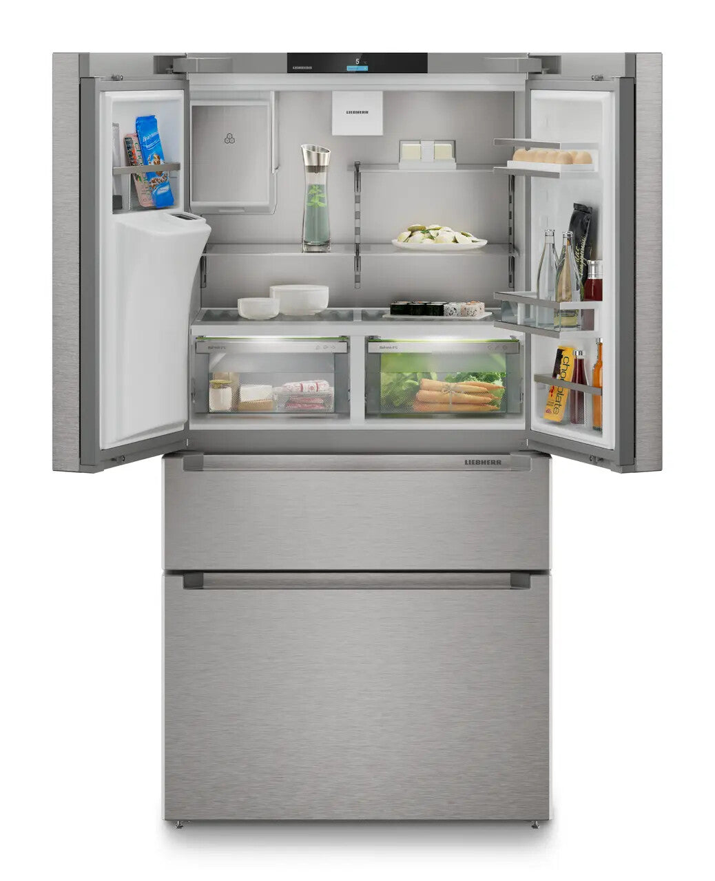 Liebherr MBsddi 9528 Plus amerikaanse koelkast Vrijstaand 538 l Zilver