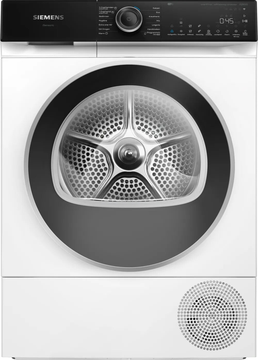 Siemens iQ700 WQ46H2CLNL wasdroger Vrijstaand Voorlader 9 kg Wit