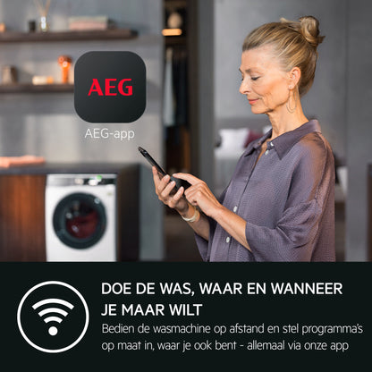 AEG Series 9000 LWR9706C8 Was-droogcombinatie Vrijstaand Voorlader Wit
