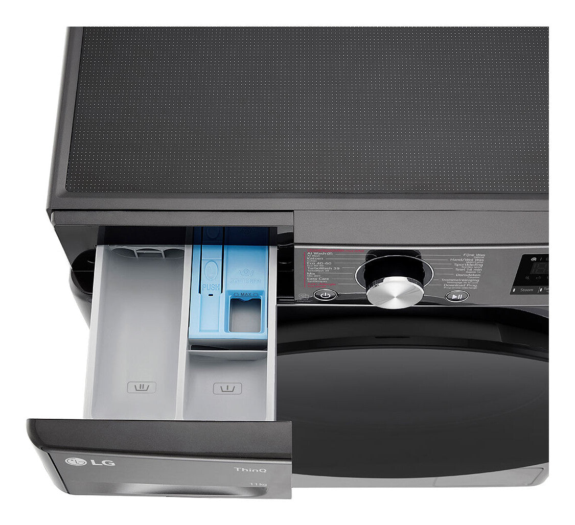 LG F4WR7011SYB wasmachine Voorlader 11 kg 1350 RPM Antraciet