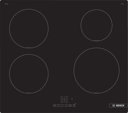 Bosch Serie 4 PIE61RBB5E kookplaat Zwart Ingebouwd 60 cm Inductiekookplaat zones 4 zone(s)