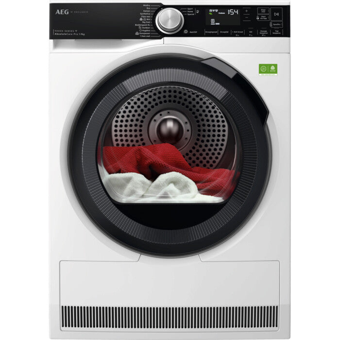 AEG Series 9000 TR97MUNCHEN wasdroger Vrijstaand Voorlader 9 kg Wit