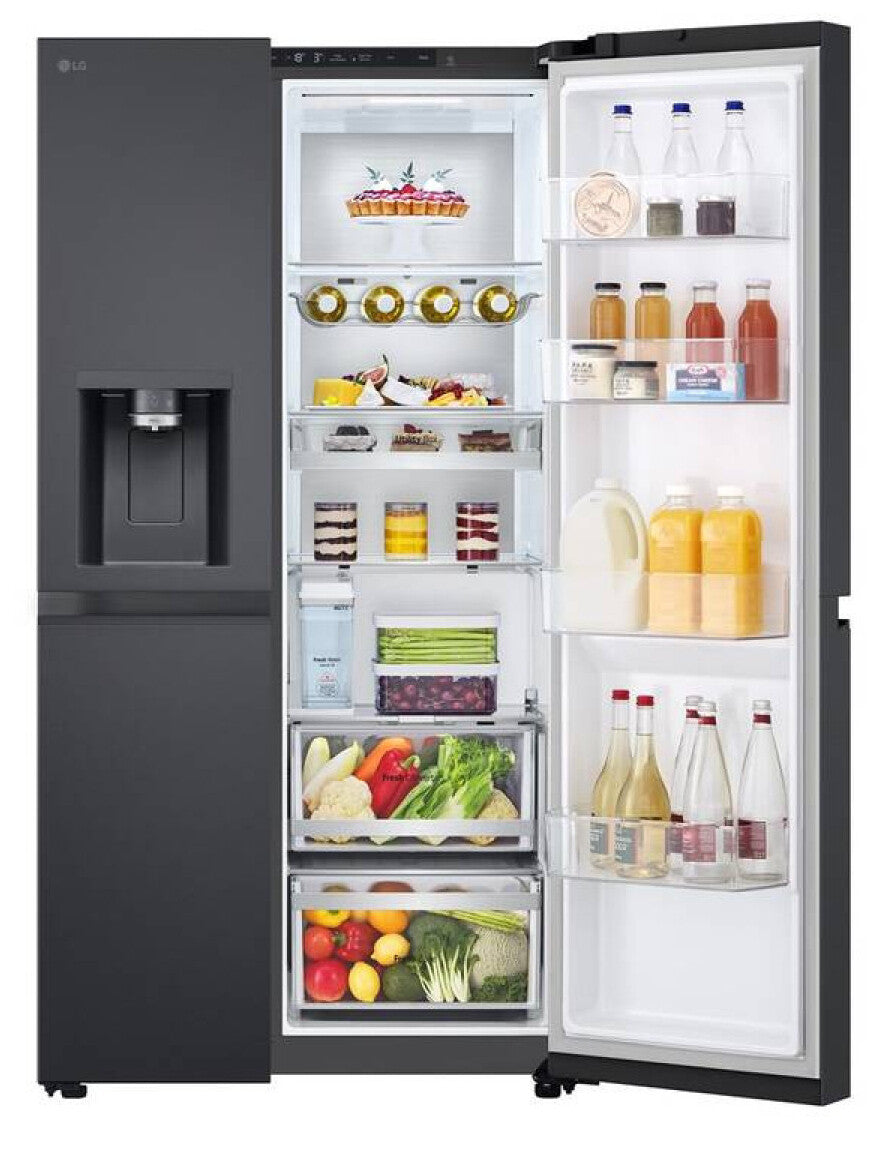 LG GSLE91EVAC amerikaanse koelkast Vrijstaand 628 l Zwart