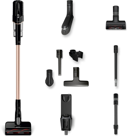 Miele Duoflex HX1 Total Care Batterij/Accu Droog Hygiënefilter Zakloos 0,3 l 160 W Zwart, Roze 2,5 Ah