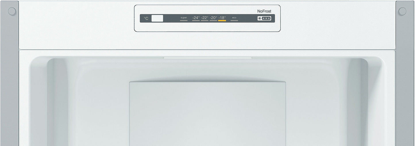 Bosch Serie 2 KGN36NLEA koel-vriescombinatie Vrijstaand 305 l Roestvrijstaal