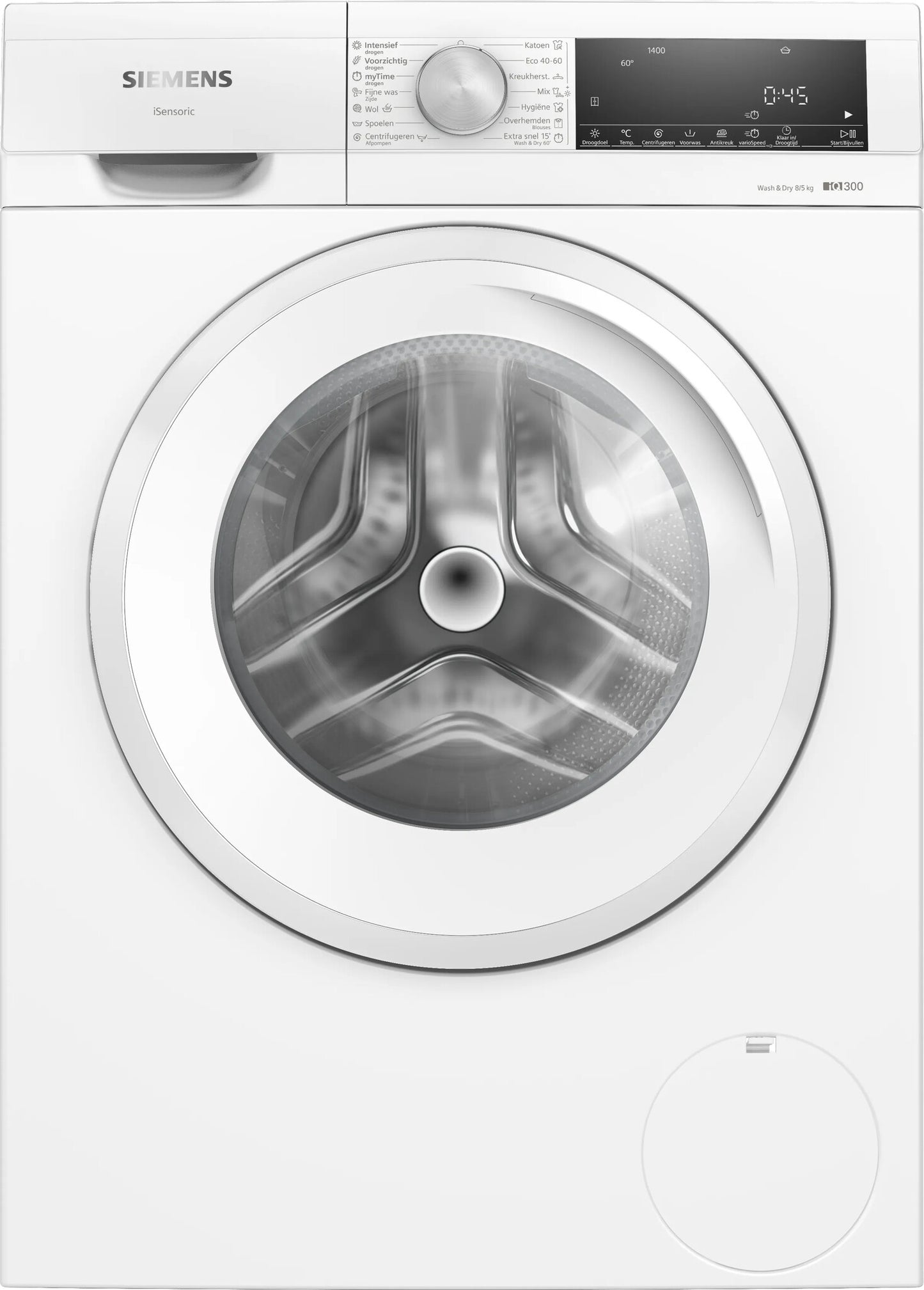 Siemens iQ300 WN34A100NL Was-droogcombinatie Vrijstaand Voorlader Wit