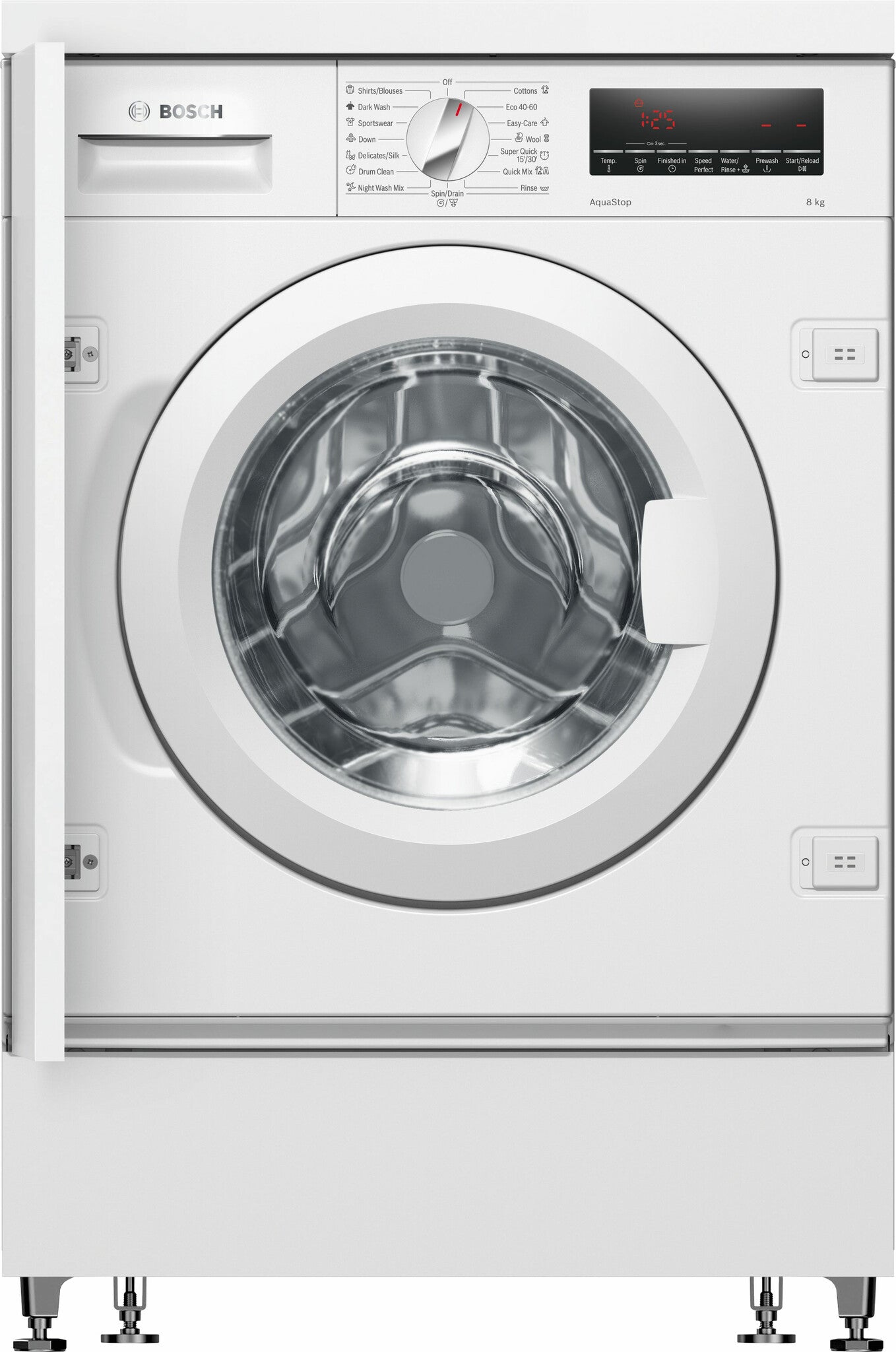 Bosch Serie 8 , Inbouw Wasmachine, voorlader, 8 kg, 1400 rpm, WIW28542EU