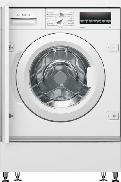 Bosch Serie 8 , Inbouw Wasmachine, voorlader, 8 kg, 1400 rpm, WIW28542EU