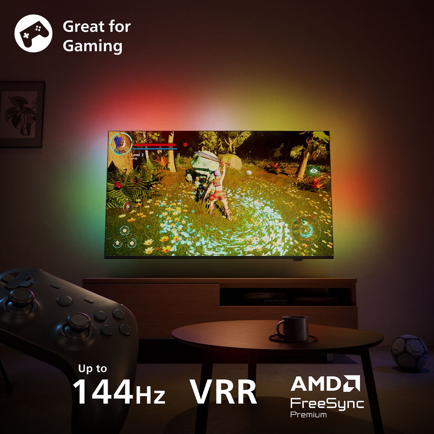 Philips 75MLED910/12 tv 190,5 cm (75") 4K Ultra HD Smart TV Wifi Zwart
