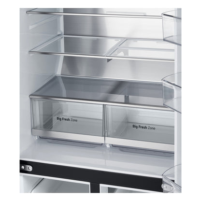 LG InstaView GMG860EPBE amerikaanse koelkast Vrijstaand 508 l Zwart