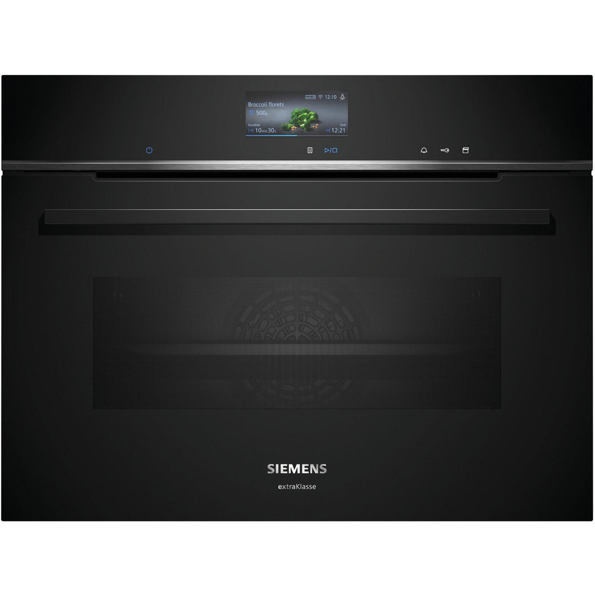 Siemens iQ700 CS736GCB1F stoomoven Middelmaat Zwart, Roestvrijstaal Touch