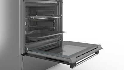 Bosch Serie 4 HKR39C250 fornuis Vrijstaand fornuis Electrisch Keramisch Zwart, Grijs