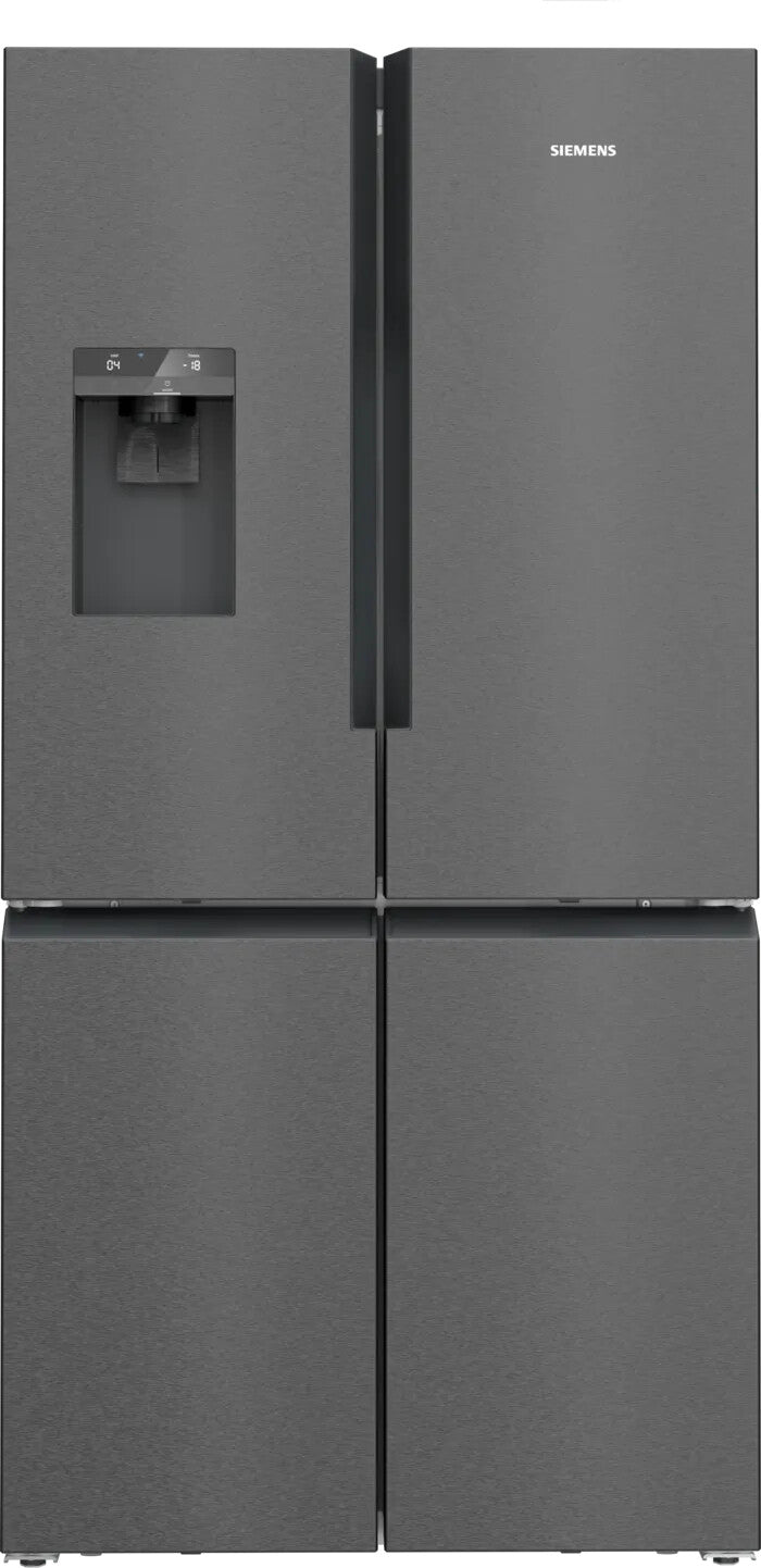 Siemens iQ500 KF96DAXEA amerikaanse koelkast Vrijstaand 574 l Zwart, Roestvrijstaal