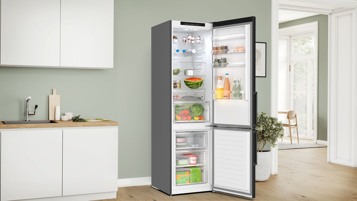 Bosch Serie 4 KGN39VXCT koel-vriescombinatie Vrijstaand 363 l Grijs
