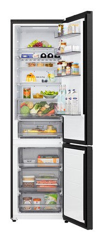 LG GBBS322CEV koel-vriescombinatie Vrijstaand 375 l Zwart