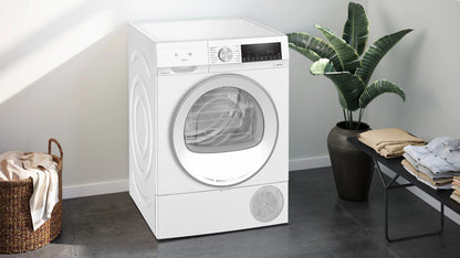 Siemens iQ500 WQ43G1DENL wasdroger Vrijstaand Voorlader 9 kg Wit