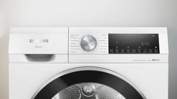 Siemens iQ500 WQ45G2D5NL wasdroger Vrijstaand Voorlader 9 kg Wit
