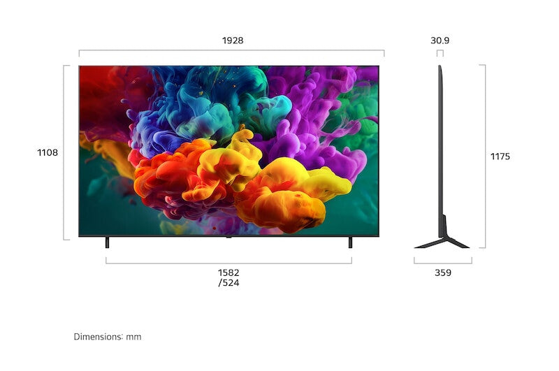 LG 86QNED87B6A 2,18 m (86") 4K Ultra HD Smart TV Wifi Zwart