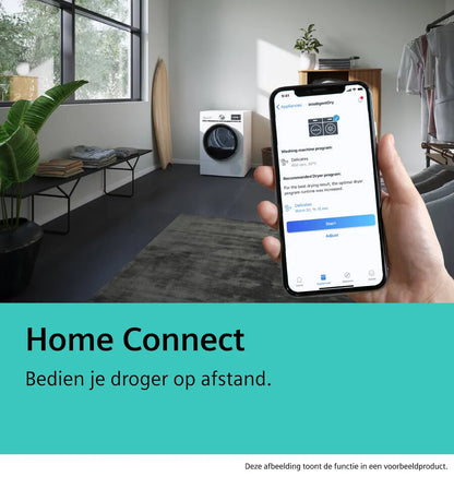 Siemens WR47B2C7NL wasdroger Vrijstaand Voorlader 9 kg Wit