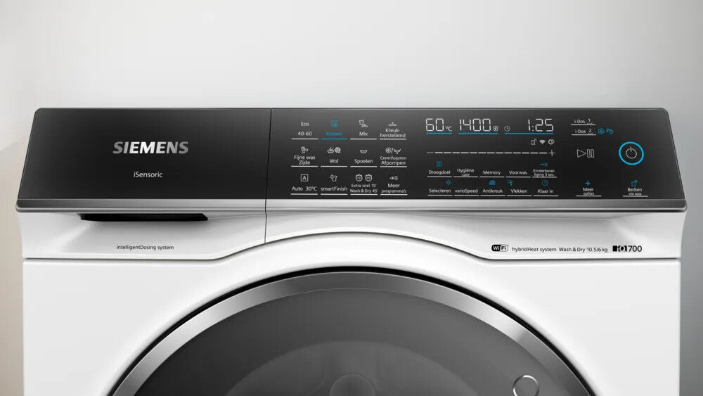 Siemens iQ700 WN54C2A0NL Was-droogcombinatie Vrijstaand Voorlader Wit