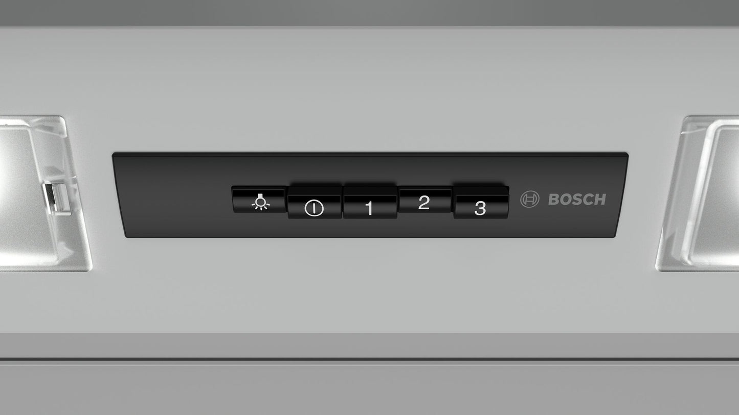 Bosch Serie 2 DEM66AC00 afzuigkap Semi-inbouw (uittrekbaar) Roestvrijstaal 625 m³/uur