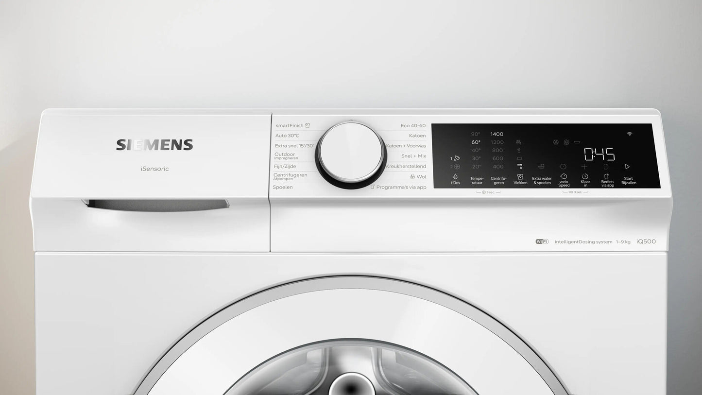 Siemens iQ500 WG44J2A9NL wasmachine Voorlader 9 kg 1400 RPM Wit