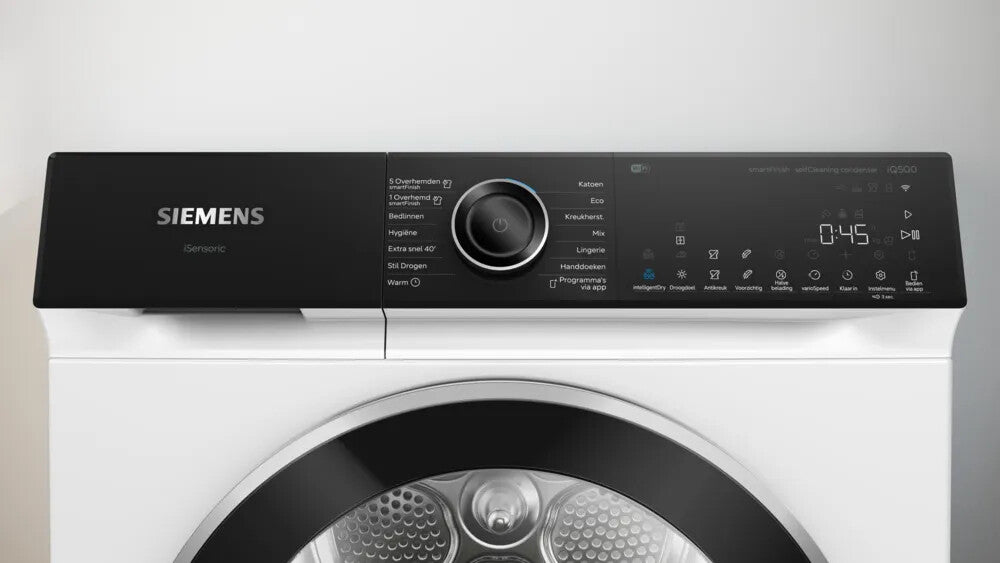 Siemens iQ700 WQ46H2CLNL wasdroger Vrijstaand Voorlader 9 kg Wit