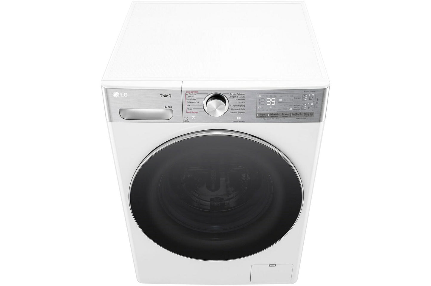 LG F4DR9537S2W Was-droogcombinatie Vrijstaand Voorlader Wit