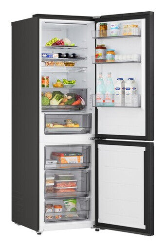 LG GBBS312CEV koel-vriescombinatie Vrijstaand 333 l Zwart