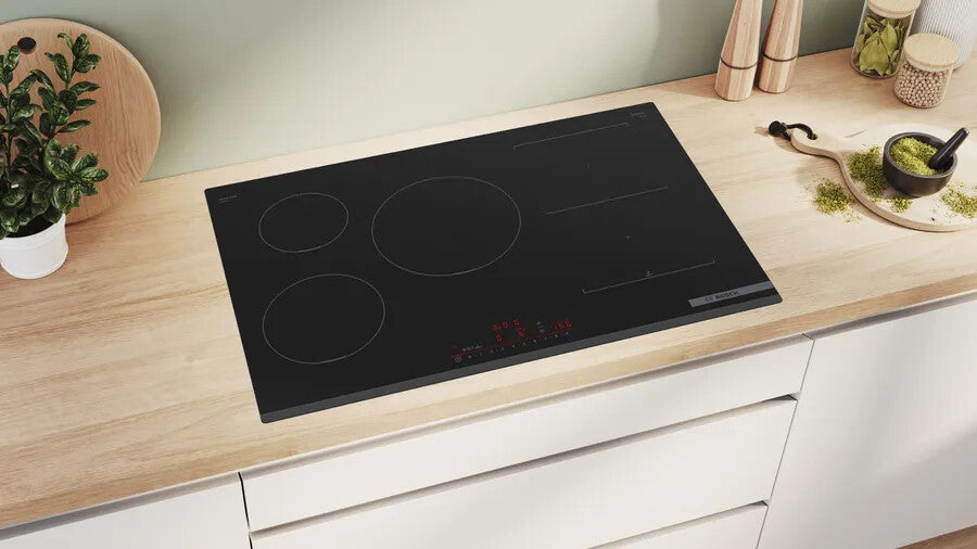Bosch Serie 6 PVW831HC1E kookplaat Zwart Ingebouwd 80 cm Inductiekookplaat zones 5 zone(s)