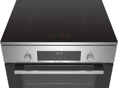 Bosch Serie 6 HLS59D351 fornuis Vrijstaand fornuis Electrisch Inductiekookplaat zones Roestvrijstaal