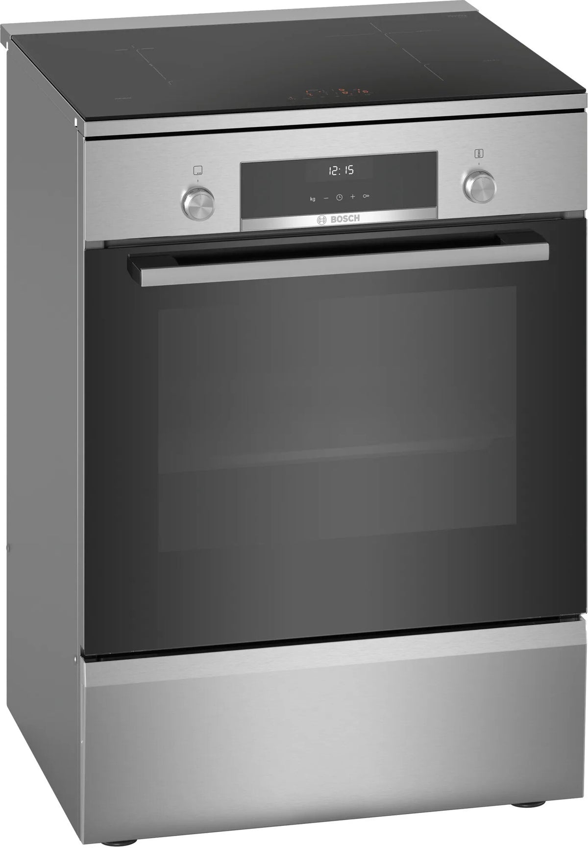Bosch Serie 6 HLS59D351 fornuis Vrijstaand fornuis Electrisch Inductiekookplaat zones Roestvrijstaal