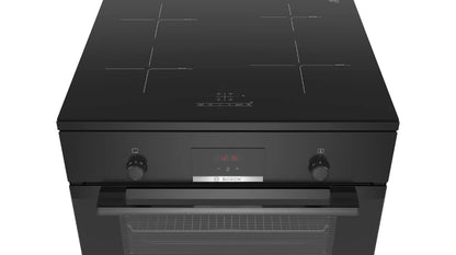 Bosch Serie 4 HLN39A060U fornuis Vrijstaand fornuis Electrisch Inductiekookplaat zones Zwart