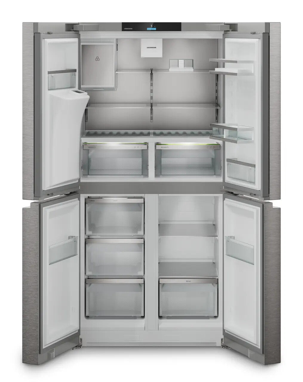 Liebherr MBsddi 9028 Plus BioFresh NoFrost amerikaanse koelkast Vrijstaand 545 l Zilver