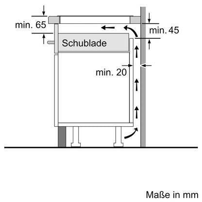 Bosch Serie 4 PIE811BB5E kookplaat Zwart Aanrecht 80 cm Inductiekookplaat zones 4 zone(s)